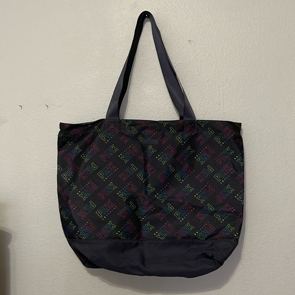VICTORIA'S SECRET PINK RAINBOW WEEKENDER TOTE